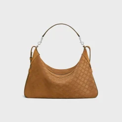 Online Large Strap Romy in SUEDE CALFSKIN WITH TRIOMPHE ALL OVER Romy | Categories·Cross-Body Bags