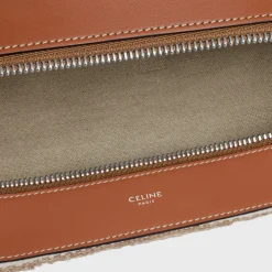 Hot Large Strap Romy in Textile with jacquard and calfskin Romy | Categories·Cross-Body Bags