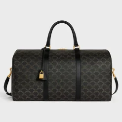 Clearance Large Travel Bag in Triomphe Canvas and calfskin Triomphe Canvas | Categories·Business And Travel Bags