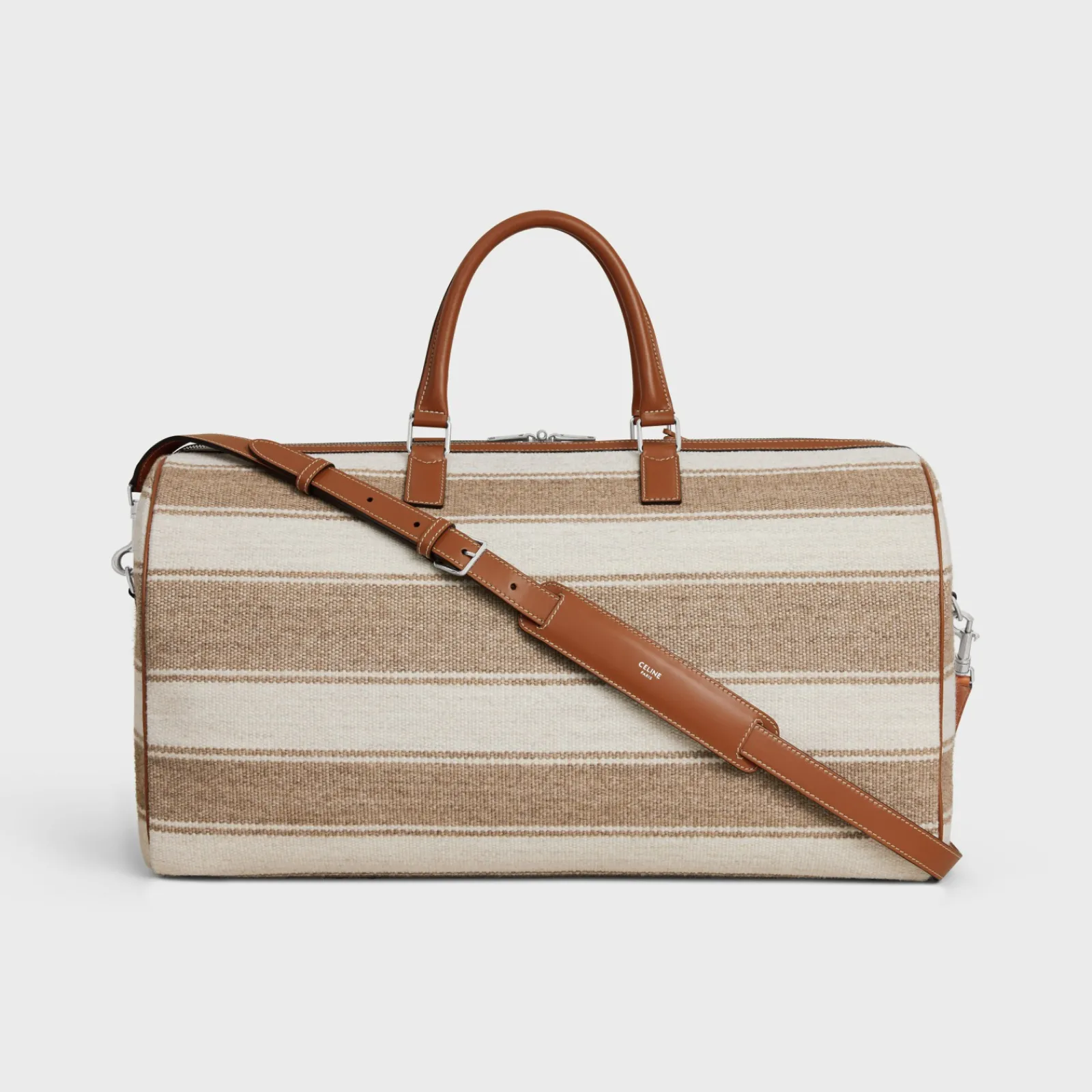Sale Large Travel Bag in Textile with jacquard and calfskin Categories·Business And Travel Bags
