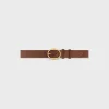 Best LARGE TWIN TRIOMPHE BELT in SUEDE CALFSKIN Women Other Lines