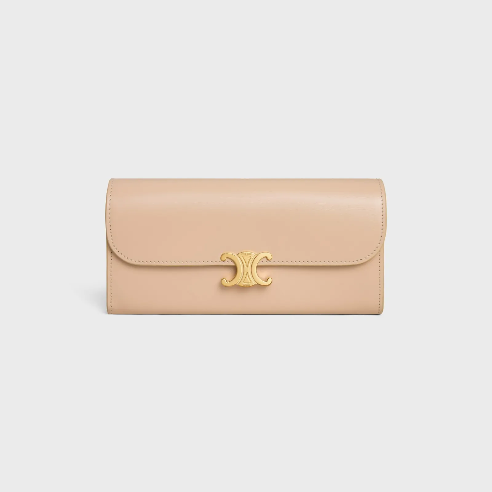 Clearance LARGE WALLET TRIOMPHE in Shiny calfskin Women Triomphe | Categories·Wallets