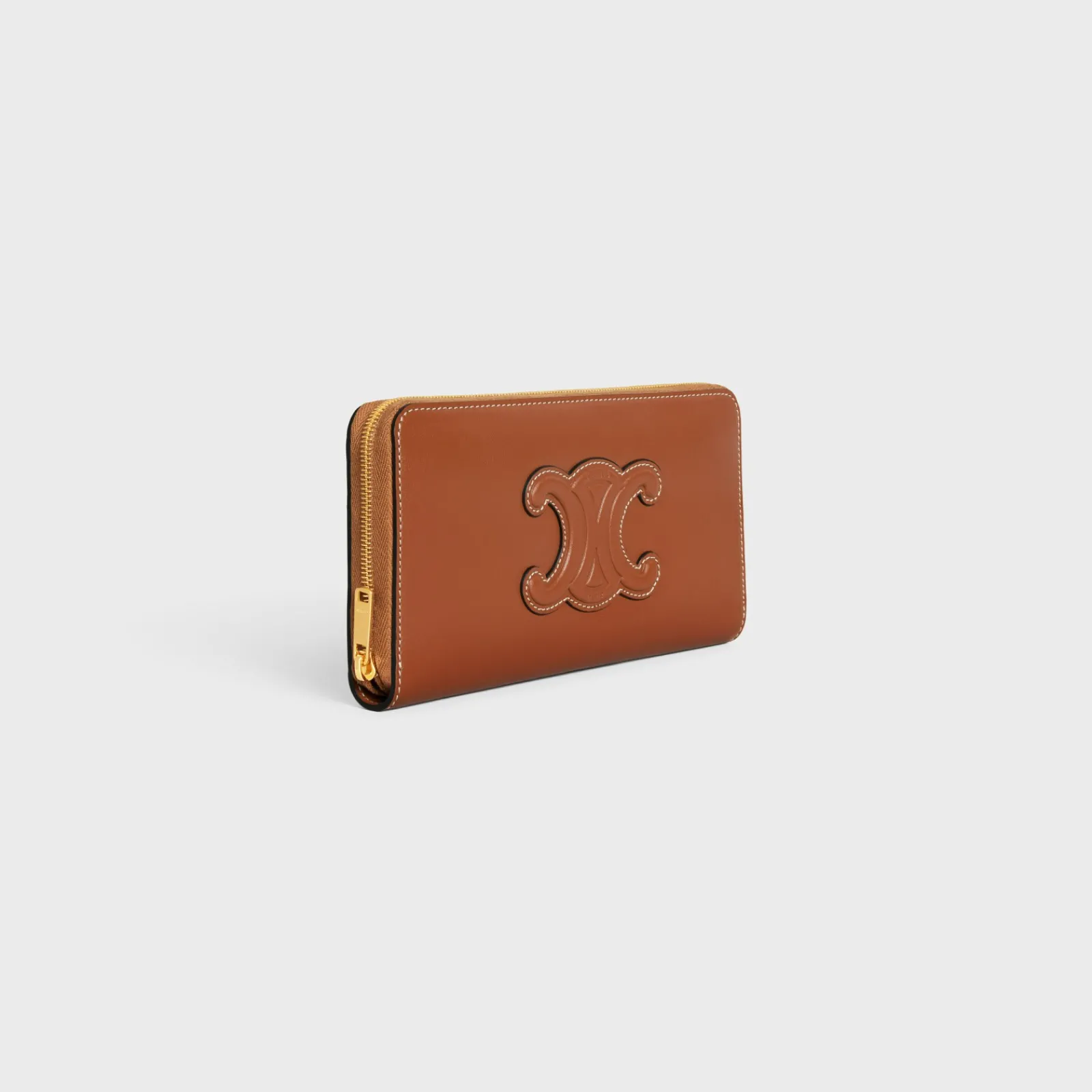 Discount LARGE ZIPPED WALLET CUIR TRIOMPHE IN SMOOTH CALFSKIN Women More Lines·Cuir Triomphe | Categories·Wallets