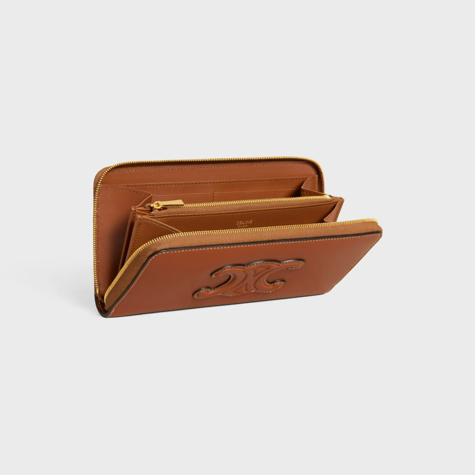 Discount LARGE ZIPPED WALLET CUIR TRIOMPHE IN SMOOTH CALFSKIN Women More Lines·Cuir Triomphe | Categories·Wallets