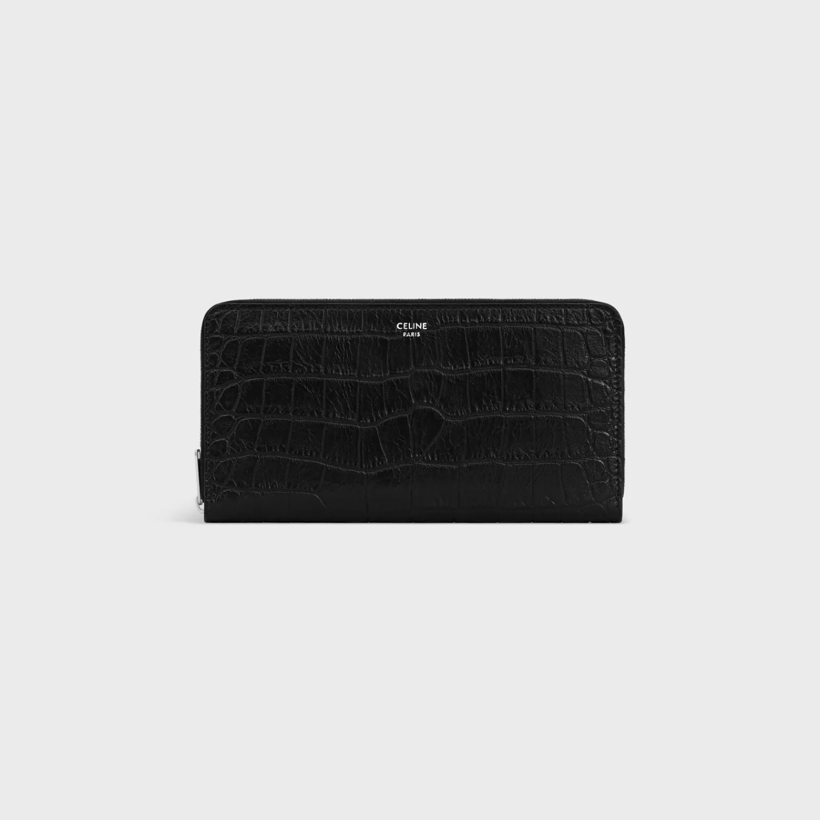 Sale Large zipped wallet in Crocodile Embossed Calfskin Essentials | Categories·Allets