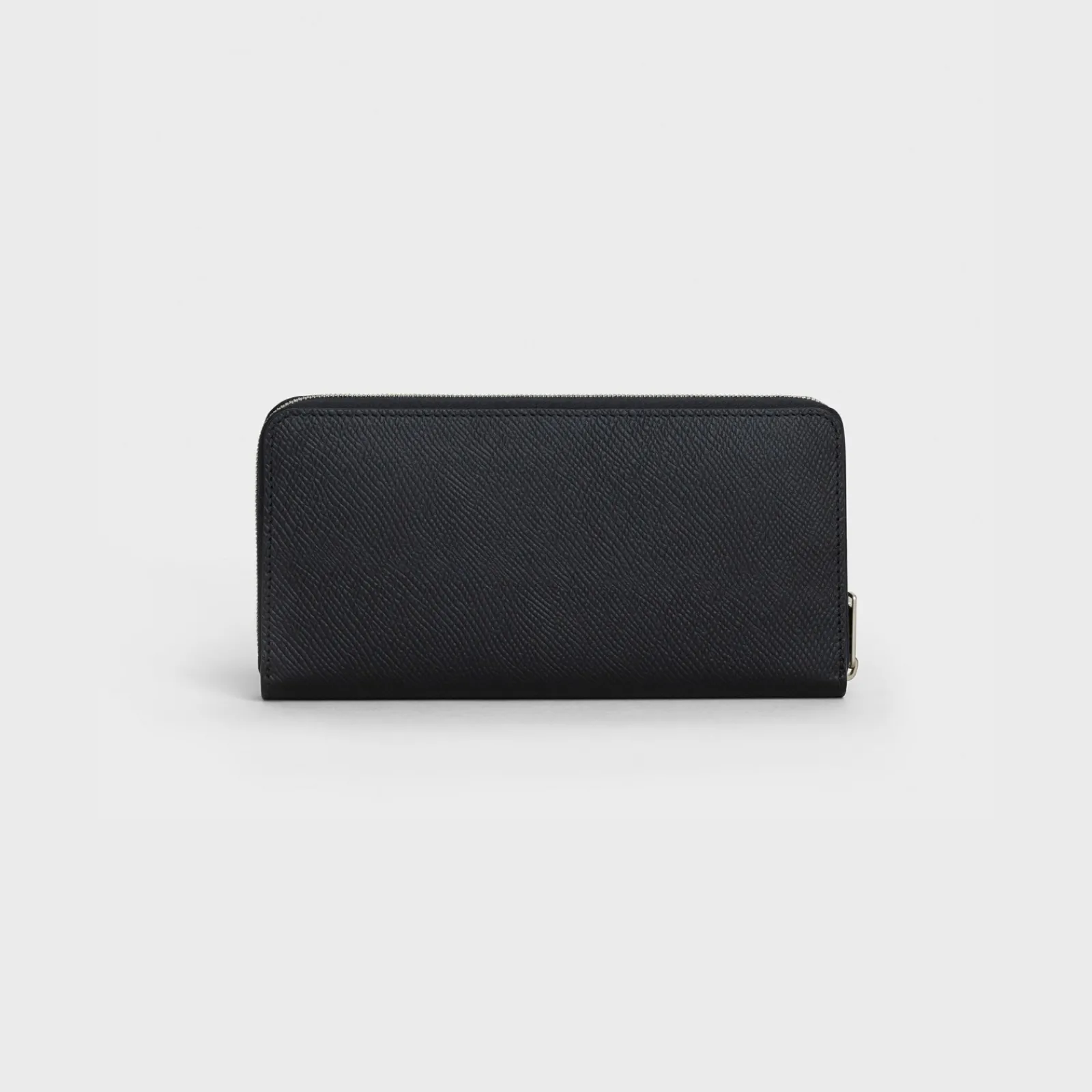 Online Large zipped wallet in Grained calfskin Essentials | Categories·Allets