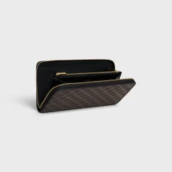 Clearance Large zipped wallet in Triomphe Canvas Women Triomphe Canvas | Triomphe Canvas