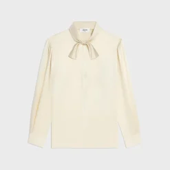 Best lavaliere blouse in silk satin Women Shirts And Tops