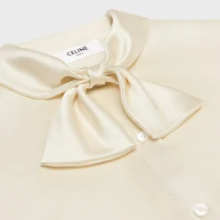 Best lavaliere blouse in silk satin Women Shirts And Tops