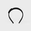 Sale Le Soir Ribbon Headband in Polyester, Calfskin and Brass with Gold Finish Women Hair Accessories