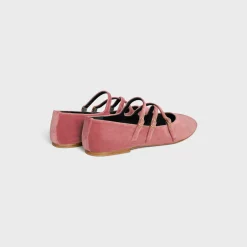 Best LES BALLERINES CRISS-CROSS BABIES BALLERINA in VELVET Women Loafers And Flats