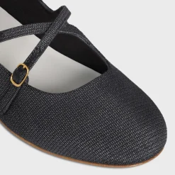 Outlet LES BALLERINES CRISS-CROSS BABIES BALLERINA in LUREX FABRIC Women Loafers And Flats