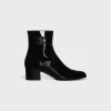 Fashion LES BOTTES TRIOMPHE ZIPPED BOOT in PATENT CALFSKIN Women Boots And Ankle Boots