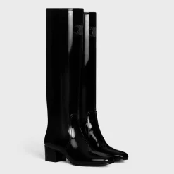 Sale LES BOTTES TRIOMPHE HIGH BOOT in PATENT CALFSKIN Women Boots And Ankle Boots