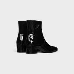 Fashion LES BOTTES TRIOMPHE ZIPPED BOOT in PATENT CALFSKIN Women Boots And Ankle Boots