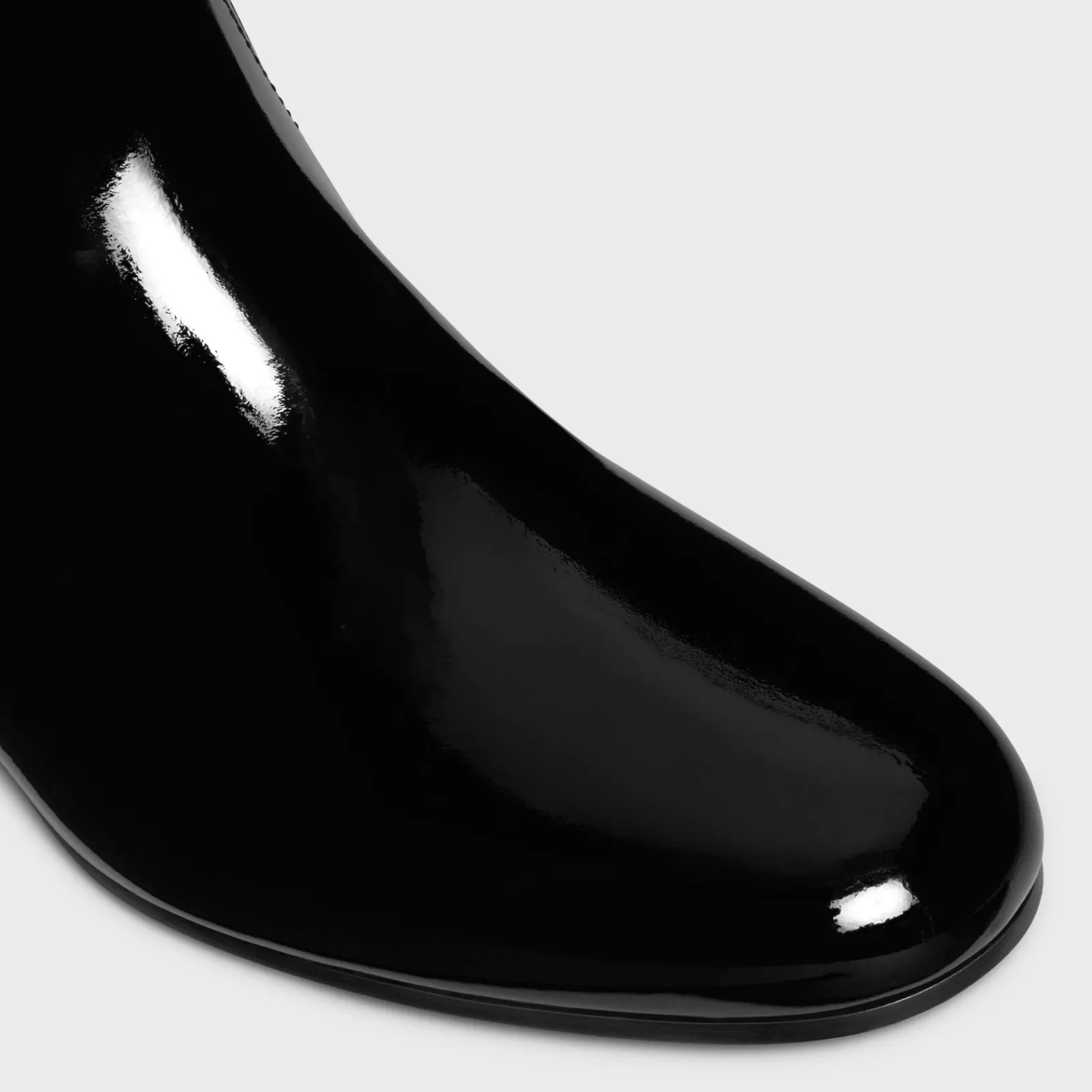 Clearance LES BOTTES TRIOMPHE UNDER THE KNEE BOOT in PATENT CALFSKIN Women Boots And Ankle Boots