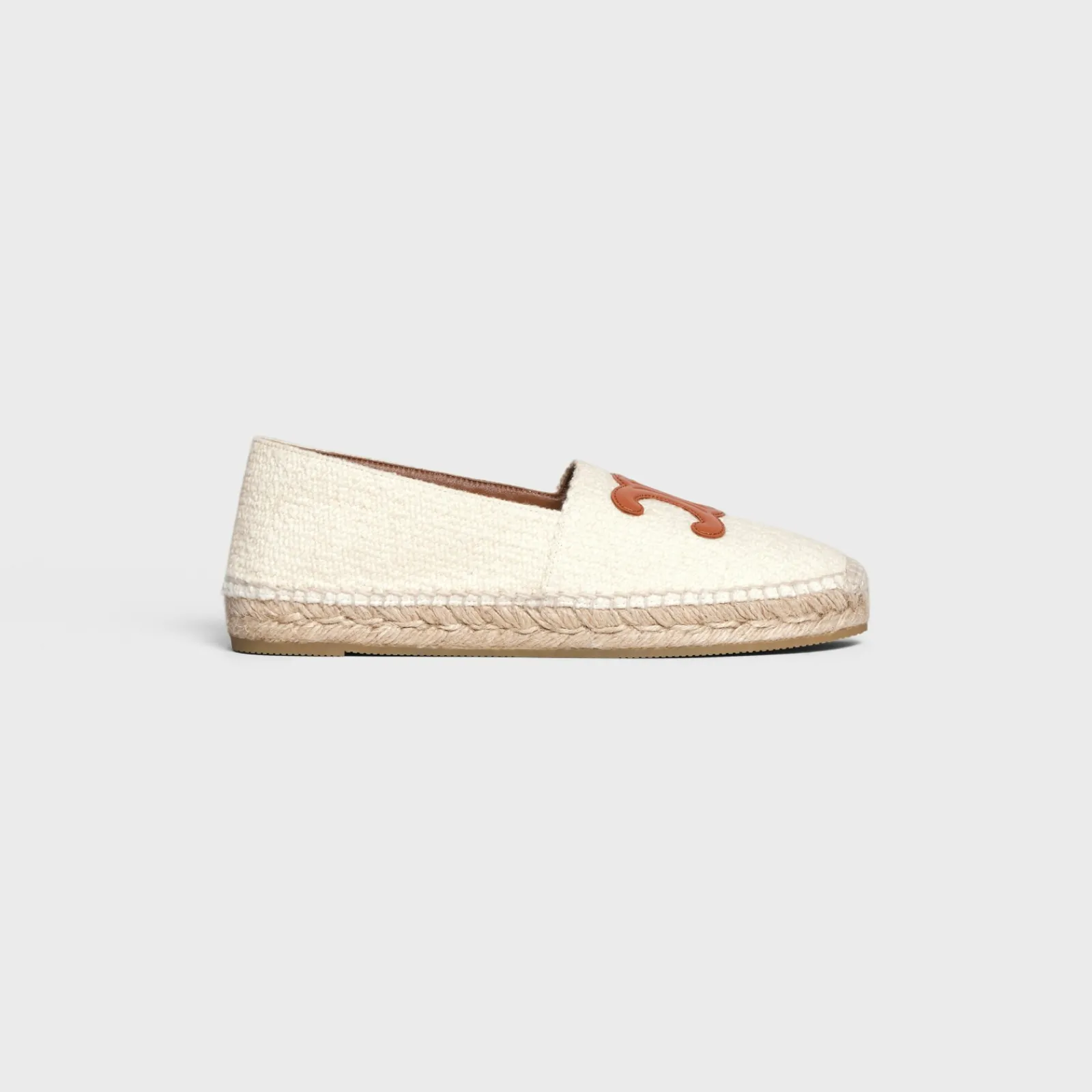 Clearance LES ESPADRILLES in TWEED & CALFSKIN Women Loafers And Flats