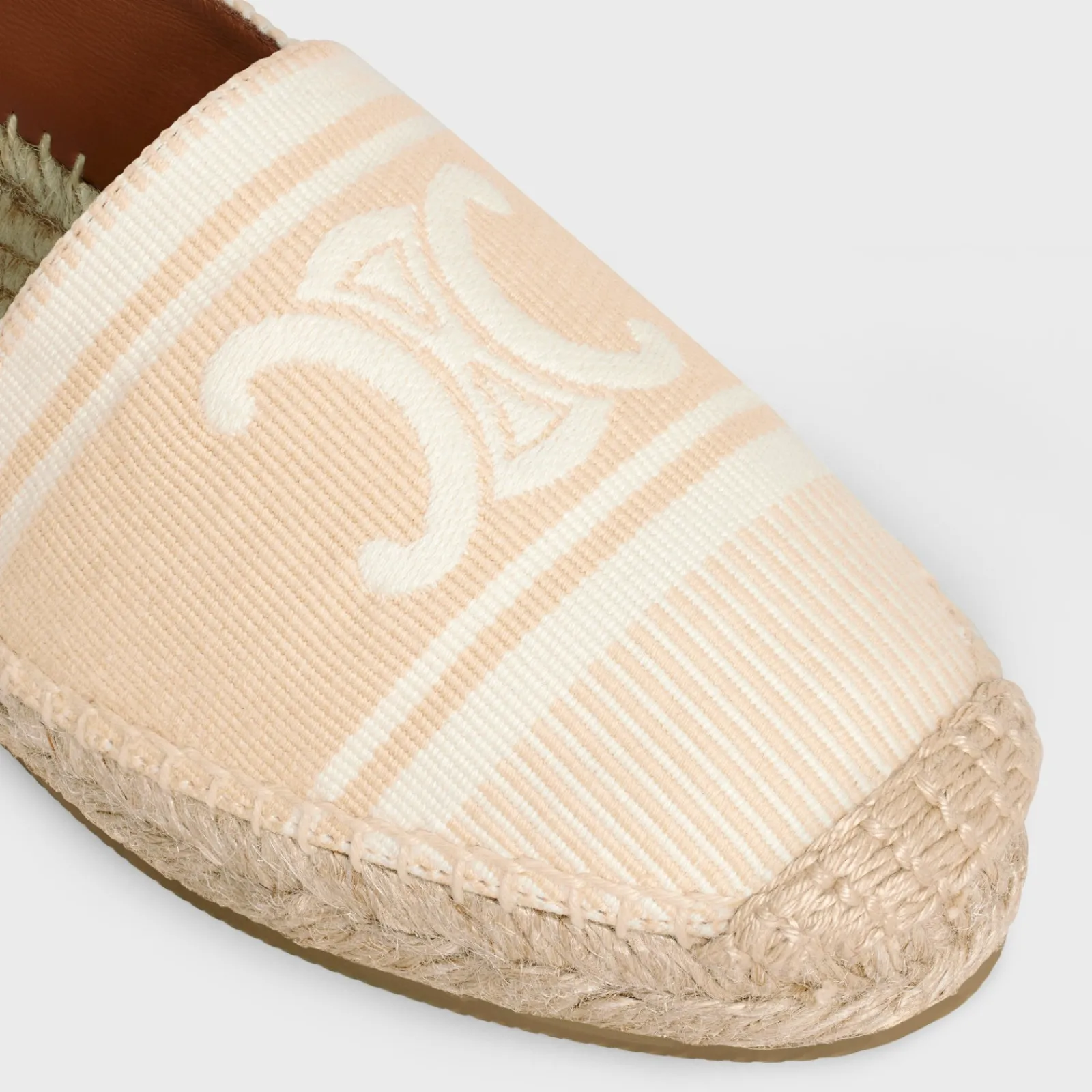 Clearance LES ESPADRILLES in TRIOMPHE JACQUARD CANVAS Women Loafers And Flats