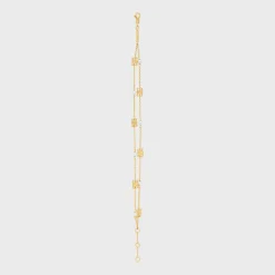 Discount Les Perles Double Bracelet in Brass with Gold Finish and Resin Pearls Women Triomphe | Categories·Bracelets