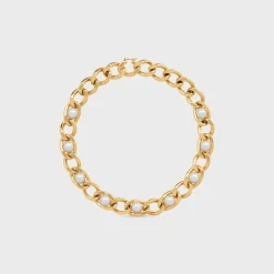 Online Les Perles Maillon Necklace in Brass with Gold Finish and Resin Pearls Women Other Lines | Categories·Necklaces