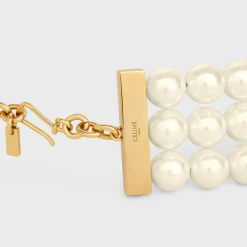 Hot Les Perles Necklace in Resin Pearls, Brass with Gold Finish and Steel Women Other Lines | Categories·Necklaces