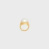 Online Les Perles Ring in Resin Pearls and Brass with Gold Finish Women Other Lines | Categories·Rings