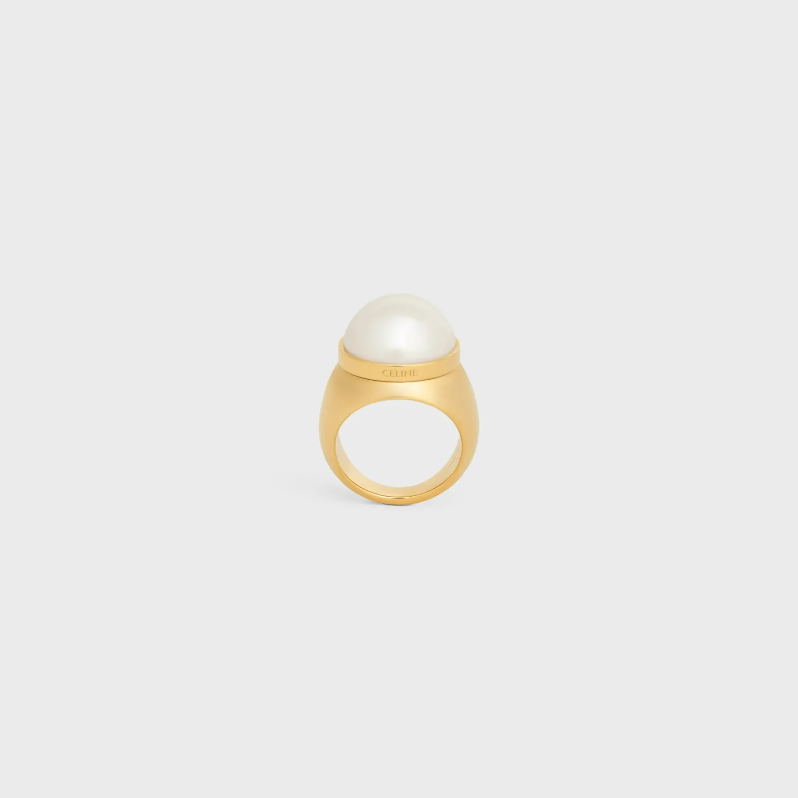 Online Les Perles Ring in Resin Pearls and Brass with Gold Finish Women Other Lines | Categories·Rings