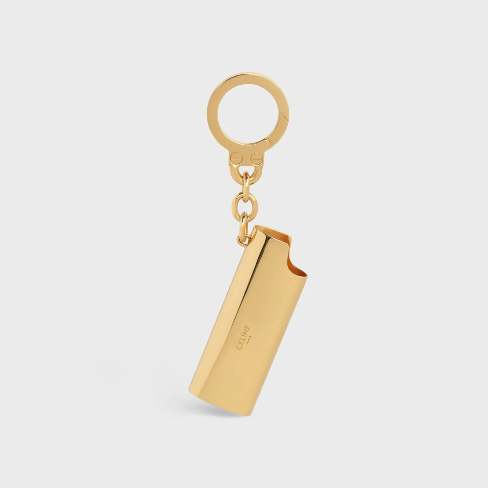 New LIGHTER CASE CHARM in Brass Women Categories·Straps And Accessories