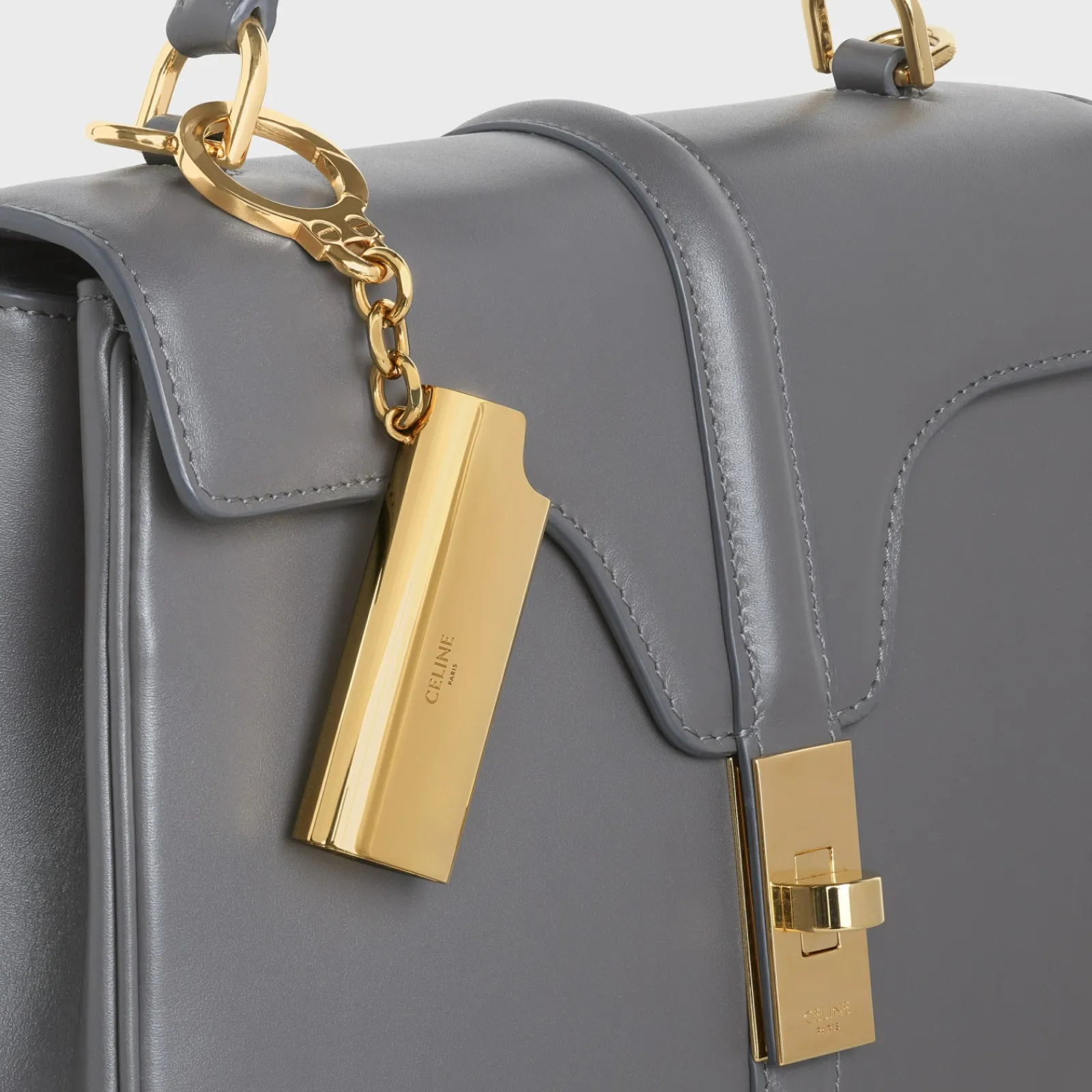 New LIGHTER CASE CHARM in Brass Women Categories·Straps And Accessories
