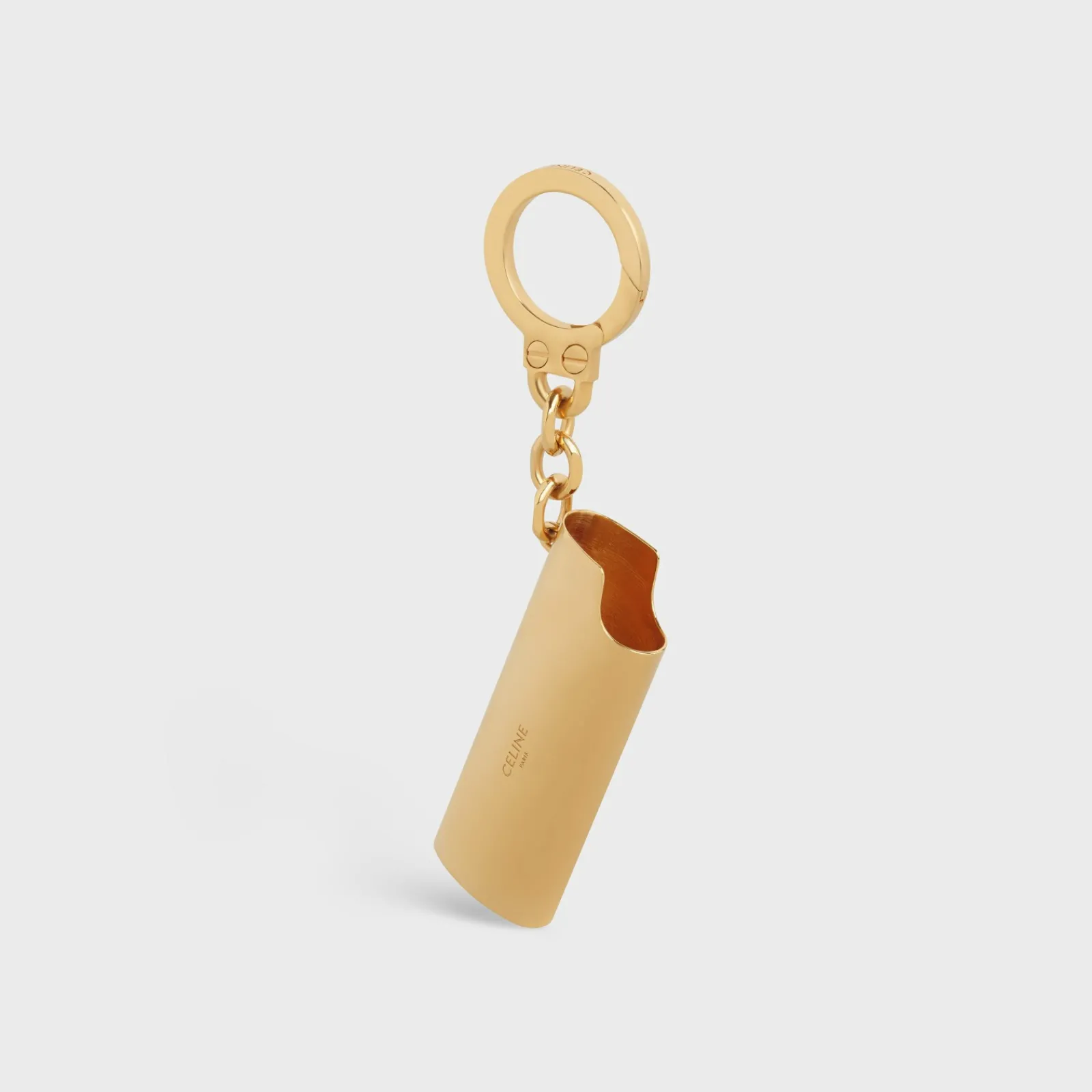 New LIGHTER CASE CHARM in Brass Women Categories·Straps And Accessories