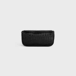 New LIPSTICK CASE ON CHAIN IN NILOTICUS CROCODILE Beauty Accessories | Travel