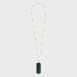 Outlet LIPSTICK NECKLACE IN LIZARD Beauty Accessories