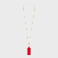 Outlet LIPSTICK NECKLACE IN LIZARD Beauty Accessories