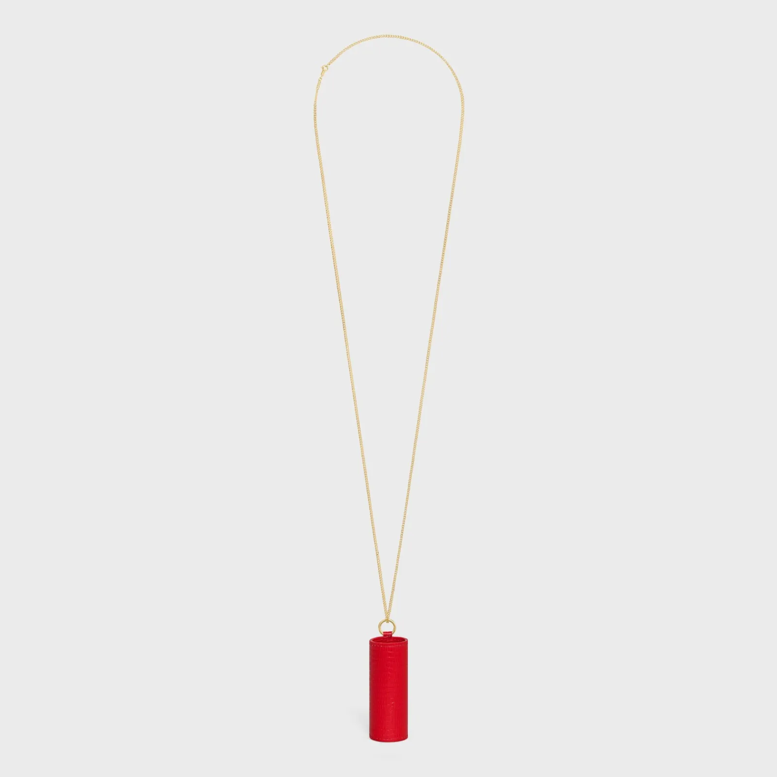 Outlet LIPSTICK NECKLACE IN LIZARD Beauty Accessories
