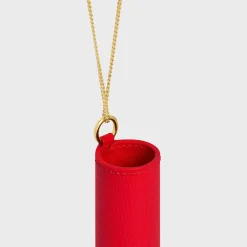 Outlet LIPSTICK NECKLACE IN LIZARD Beauty Accessories