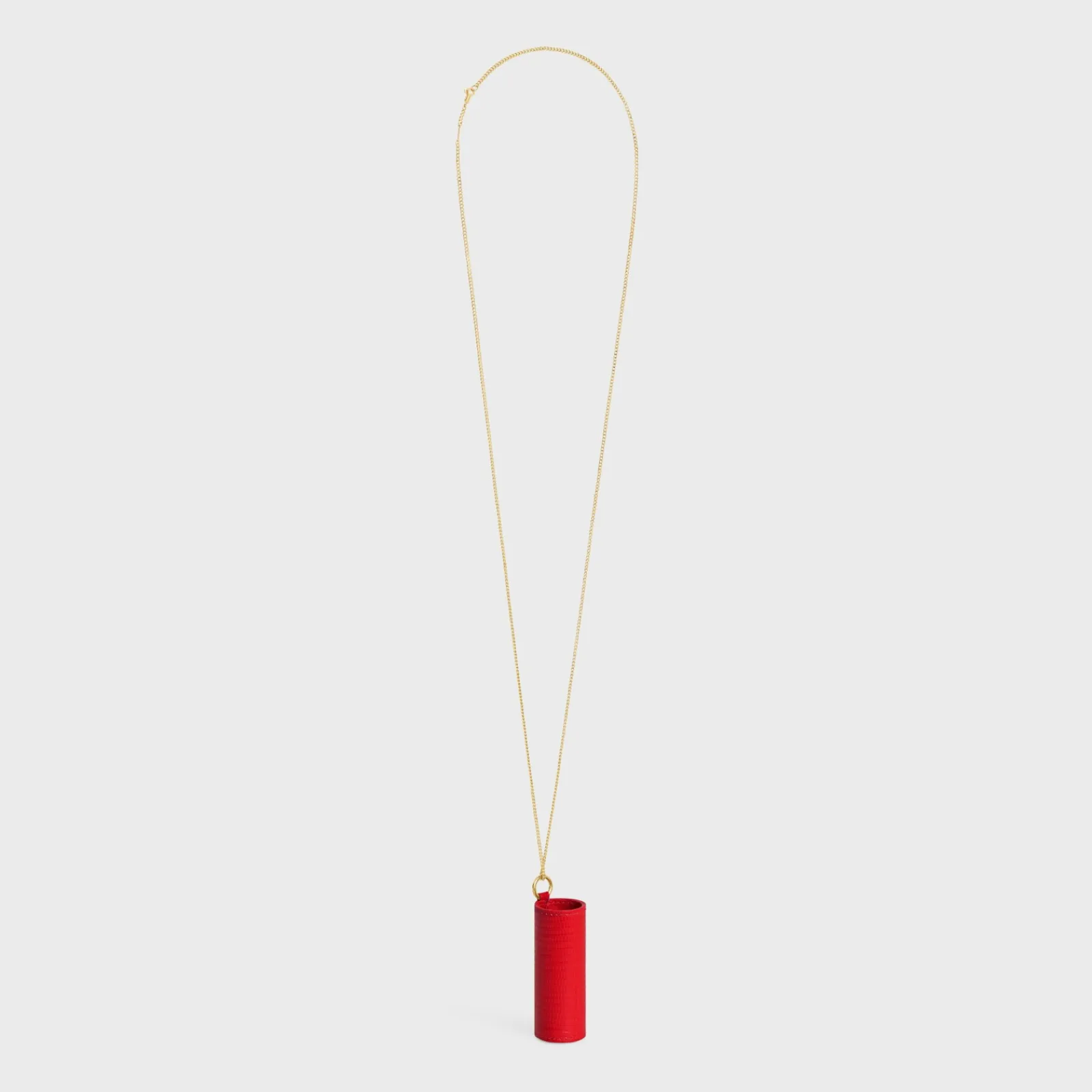 Outlet LIPSTICK NECKLACE IN LIZARD Beauty Accessories