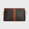 Best Lock Toiletry Pouch in Triomphe Canvas and Calfskin Travel Sprays | Beauty Accessories