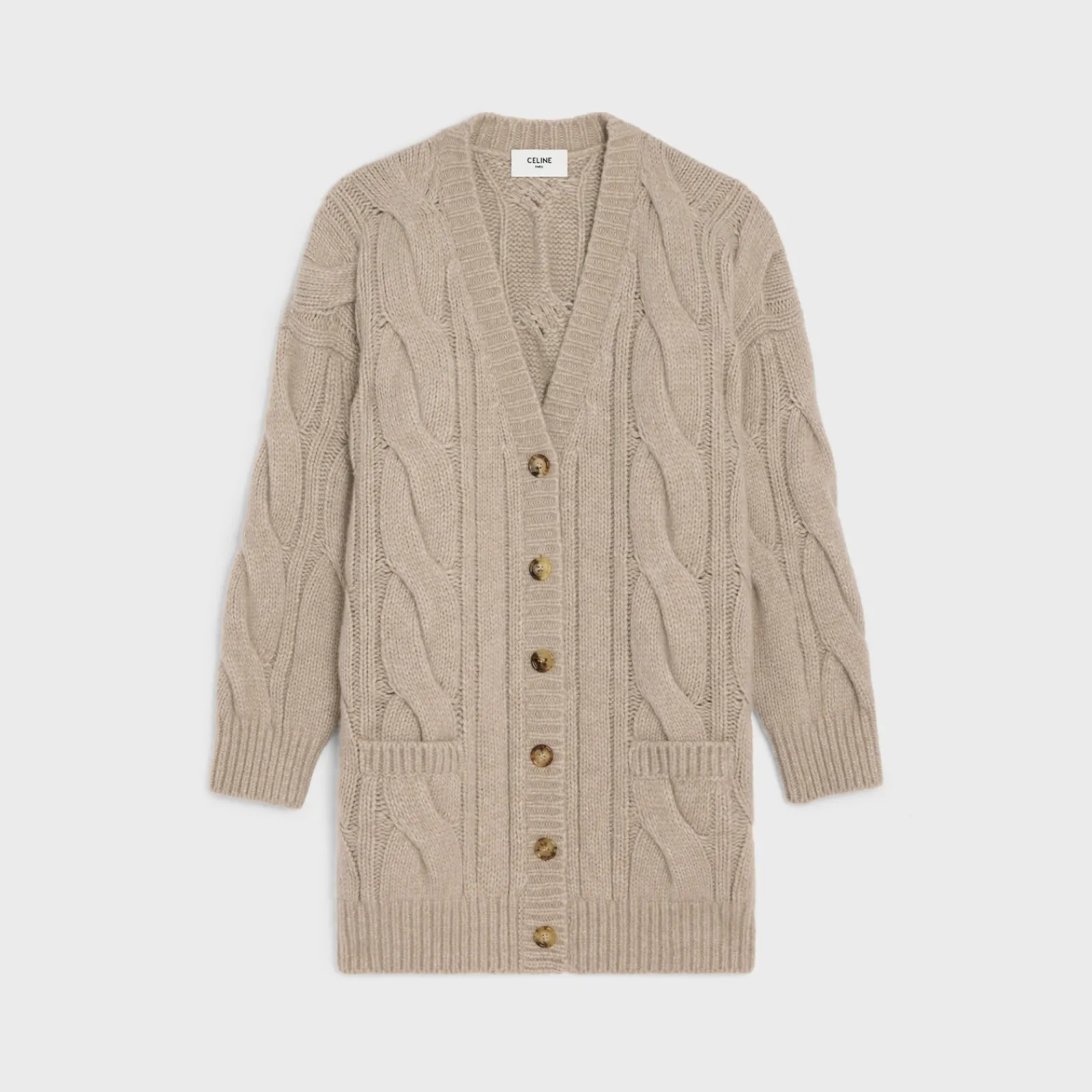 Hot long cardigan in wool, cashmere and silk Women Knitwear