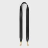 Fashion Long Strap in smooth calfskin with GOLD FINISHING Women Categories·Straps And Accessories