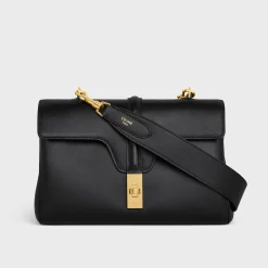 Fashion Long Strap in smooth calfskin with GOLD FINISHING Women Categories·Straps And Accessories
