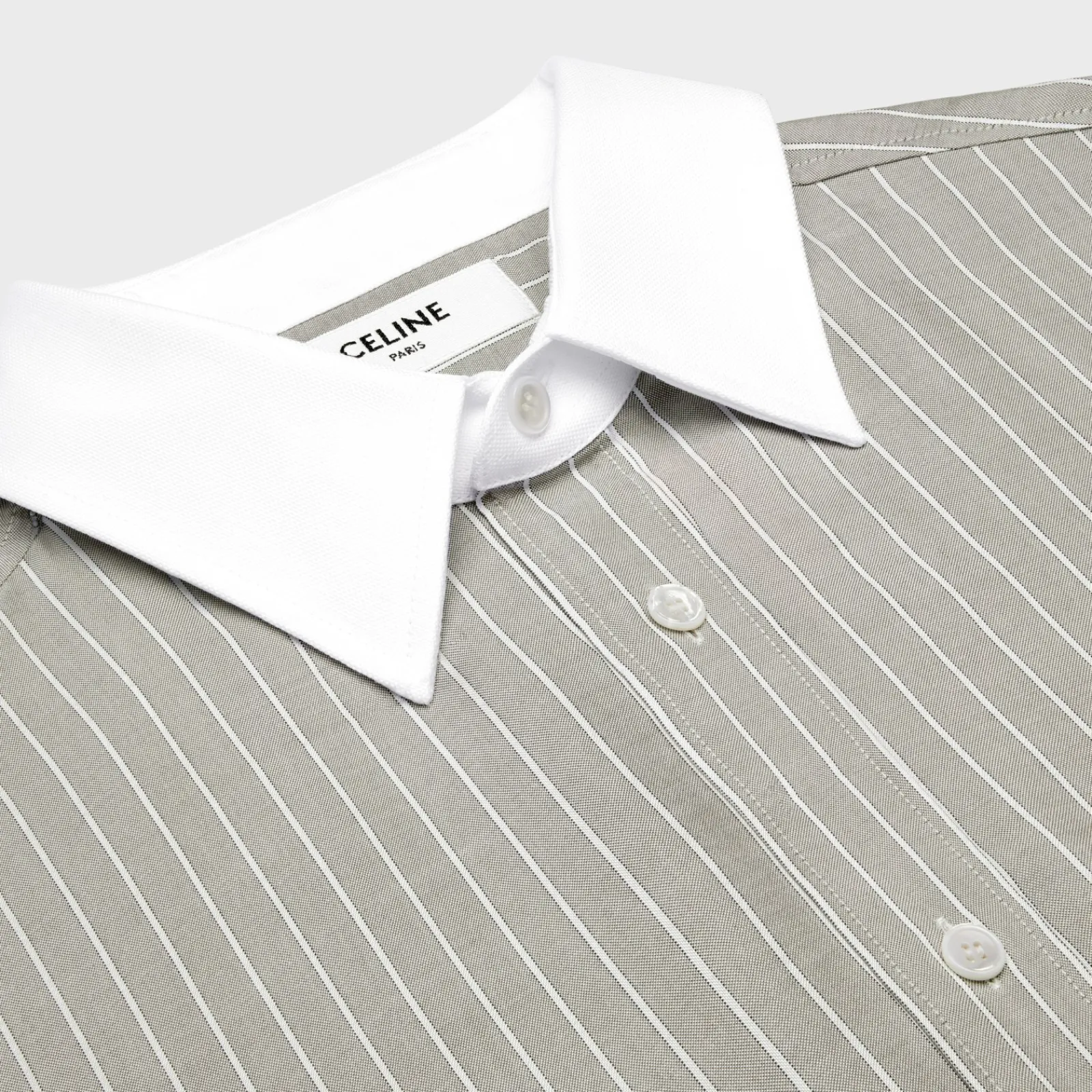 Fashion loose carnaby shirt in striped silk Shirts