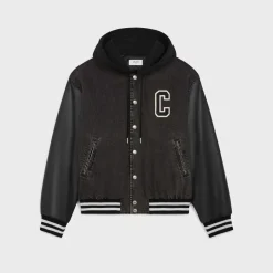 Hot loose teddy jacket in charcoal wash denim Coats & Blousons | Denim