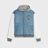 Online loose teddy jacket in pismo wash denim Denim