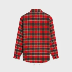 Fashion loose shirt in checked cotton Shirts