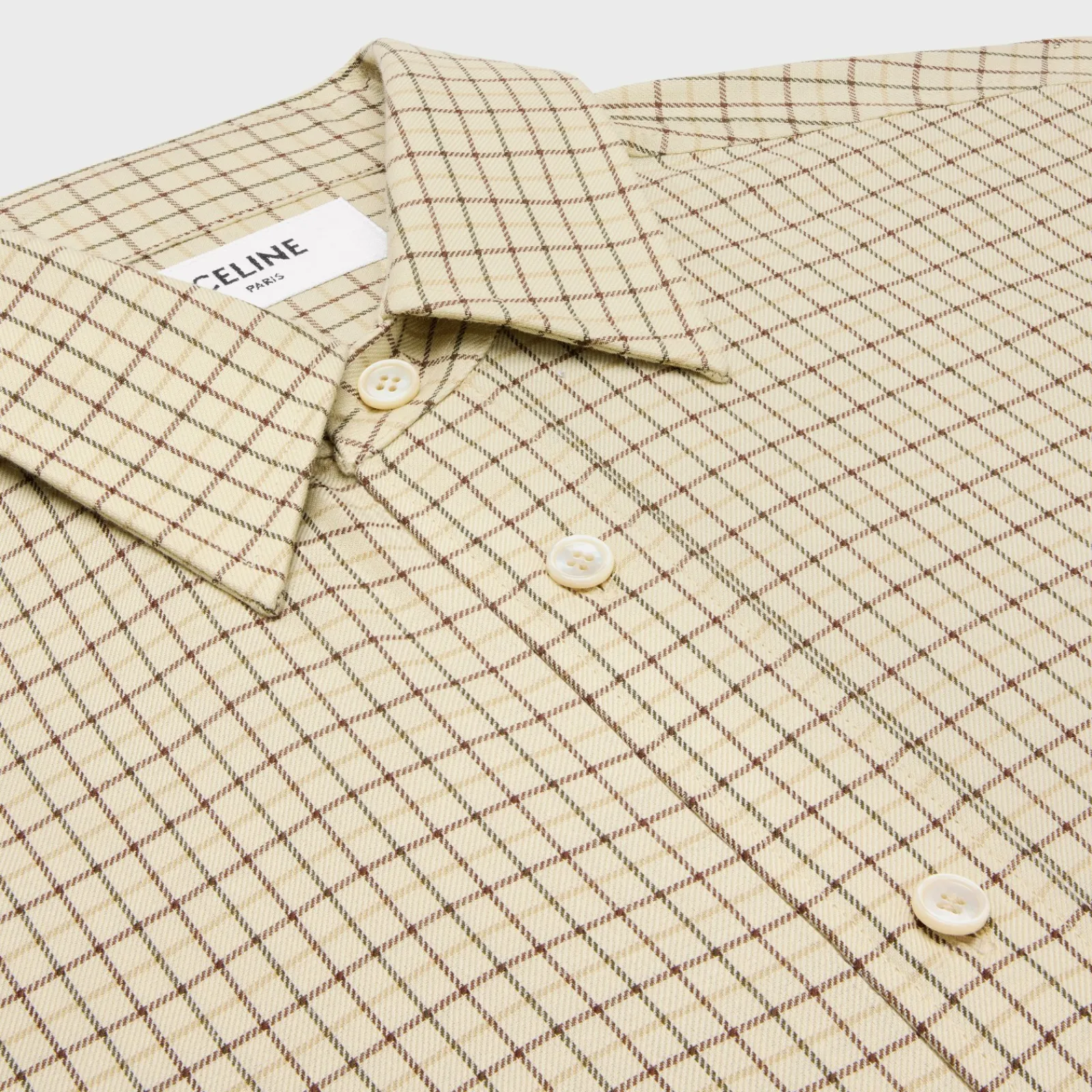 Outlet loose shirt in checked cotton Shirts