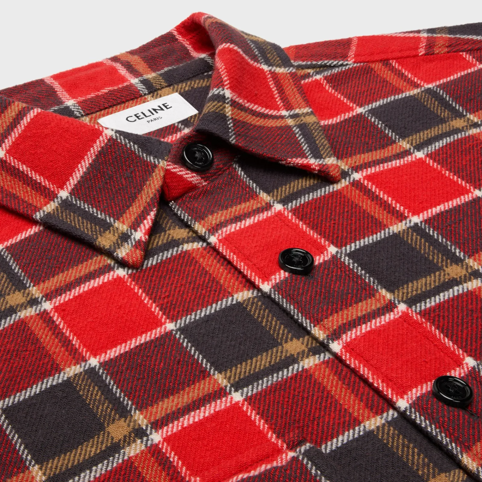 Fashion loose shirt in checked cotton Shirts