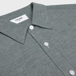 Clearance loose shirt in light chambray cotton Shirts