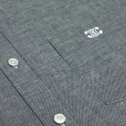 Clearance loose shirt in light chambray cotton Shirts