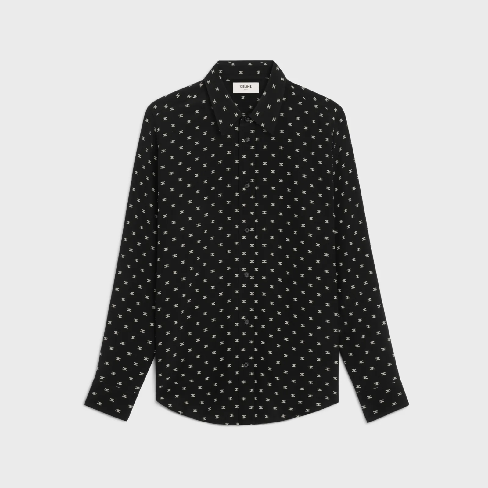 Sale loose shirt in printed viscose Shirts