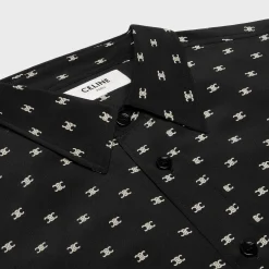 Sale loose shirt in printed viscose Shirts